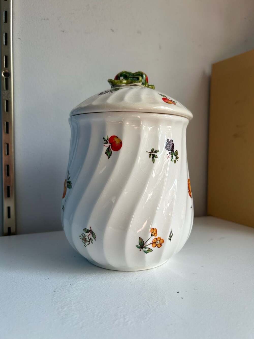 Raintree Petite Fruit Swirl Canister with Strawberry Lid